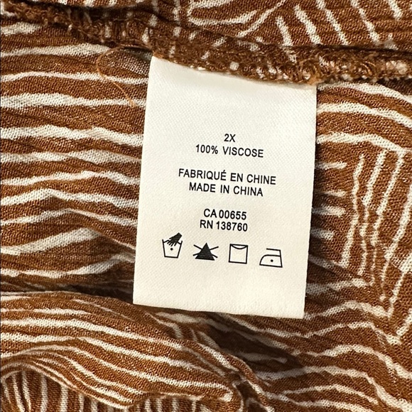 Penningtons Brown Geometric Maxi Dress - Picture 5 of 6